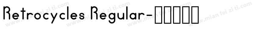 Retrocycles Regular字体转换